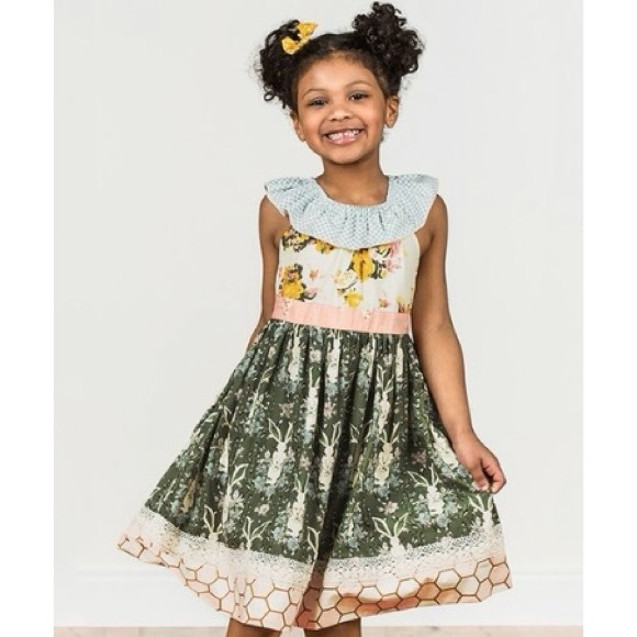 Matilda Jane Other - Matilda Jane Platinum Honey Bunny Dress 6